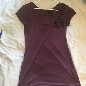 Bisou Bisou purple blouse