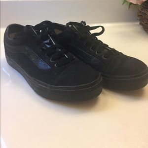 Classic Black on Black Vans