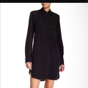 Wayf black shirt dress S