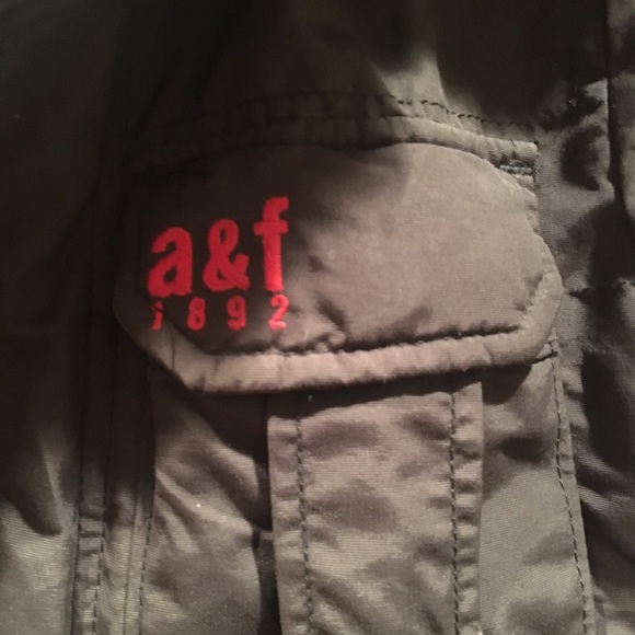 Abercrombie kids boys XL coat. Army brown. - Picture 3 of 3