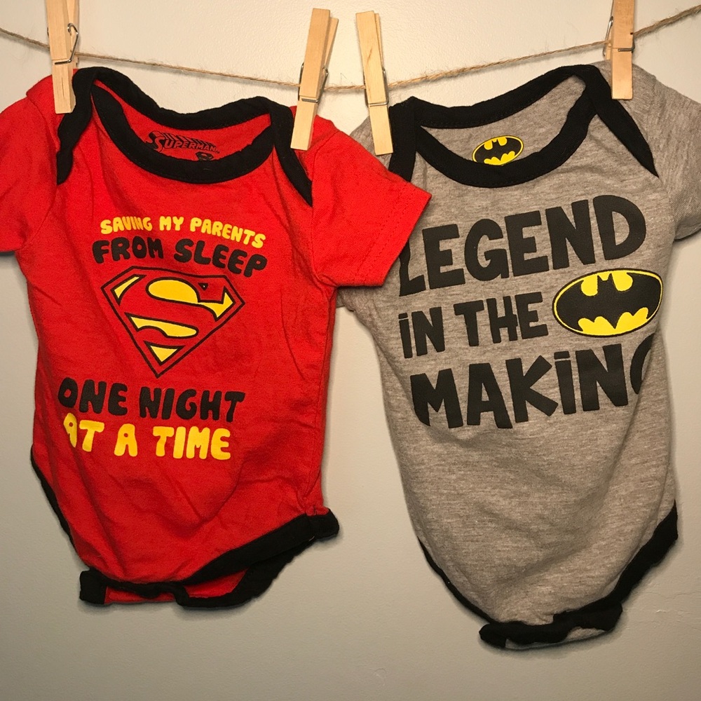 Superhero onesie set