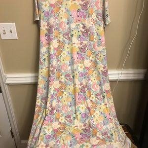 Lularoe Carly Watercolor print HTF