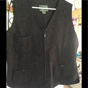 Wool pinstripe vest