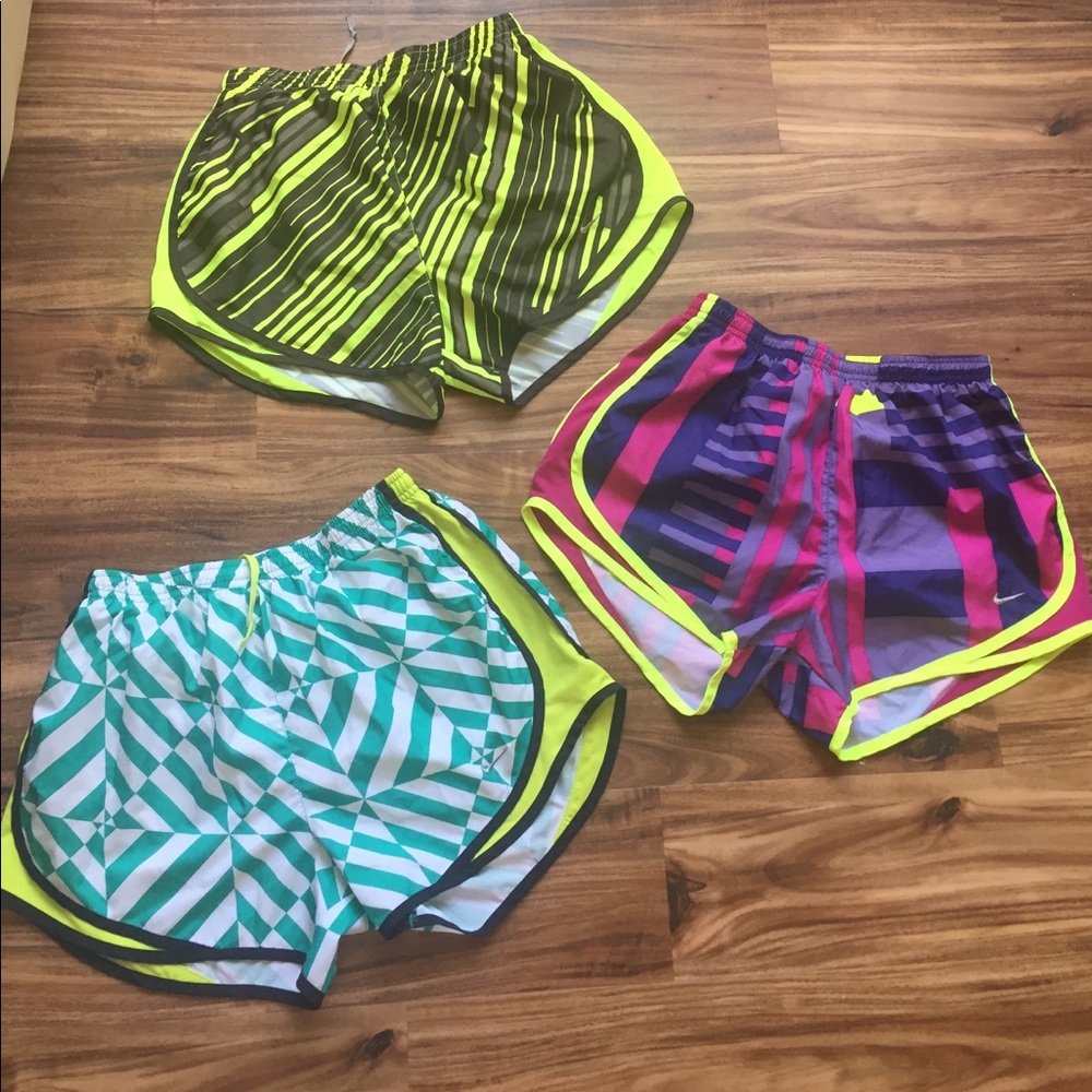 Neon Nike Dri-Fit Shorts 3 for 19