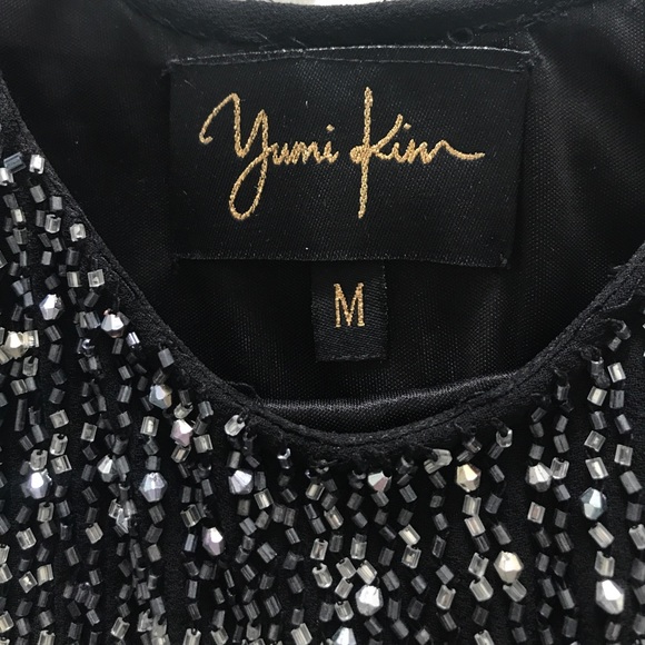 Yumi Kim beaded black sleeveless top - Picture 3 of 4