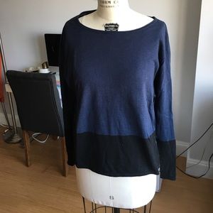 Vince black and navy sweater