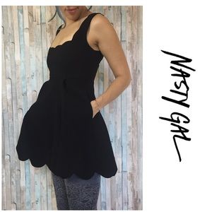 Scalloped Nasty Gal Jumper Dress