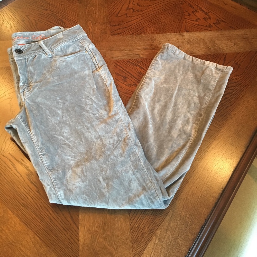 Christopher Blue grey velvet cords size 6