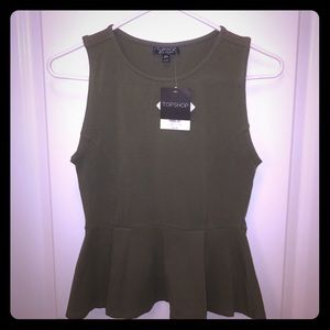 New with tags peplum top from TopShop