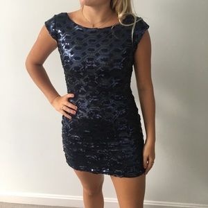 Navy Sequin dress