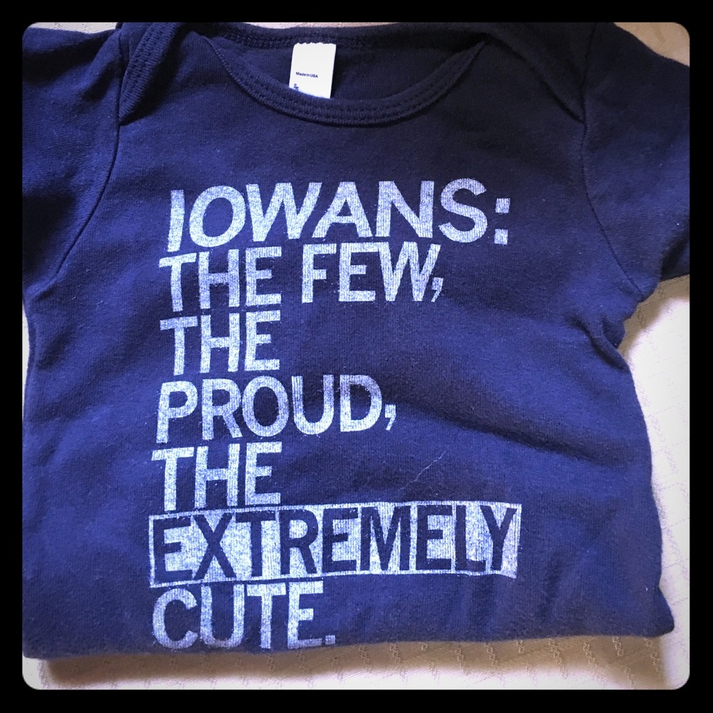 Iowans best onesie for a little boy!