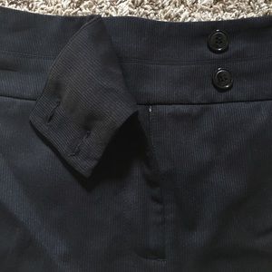 Black pin-stripe pencil skirt