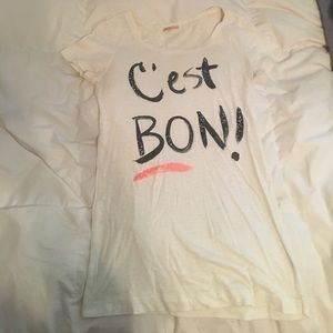 Jcrew "C'est Bon" Tee