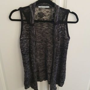 Maurices vest in Black and Gray