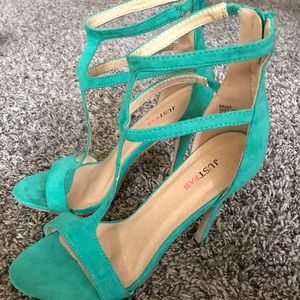 Teal heels