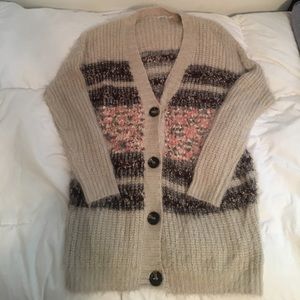 UO Kimchi Blue Fuzzy Cardigan
