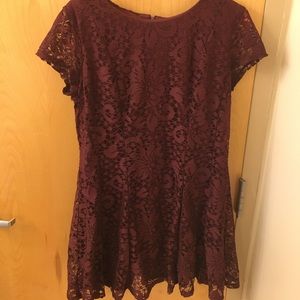 Burgundy Fall Dress