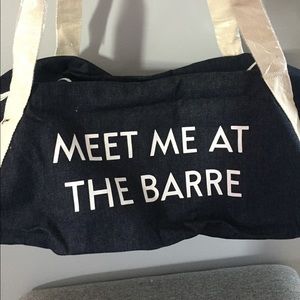 Private Party 'Meet me at the Barre' Denim Gym Bag