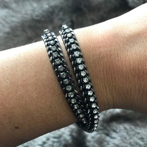 Diamond wrap bracelet