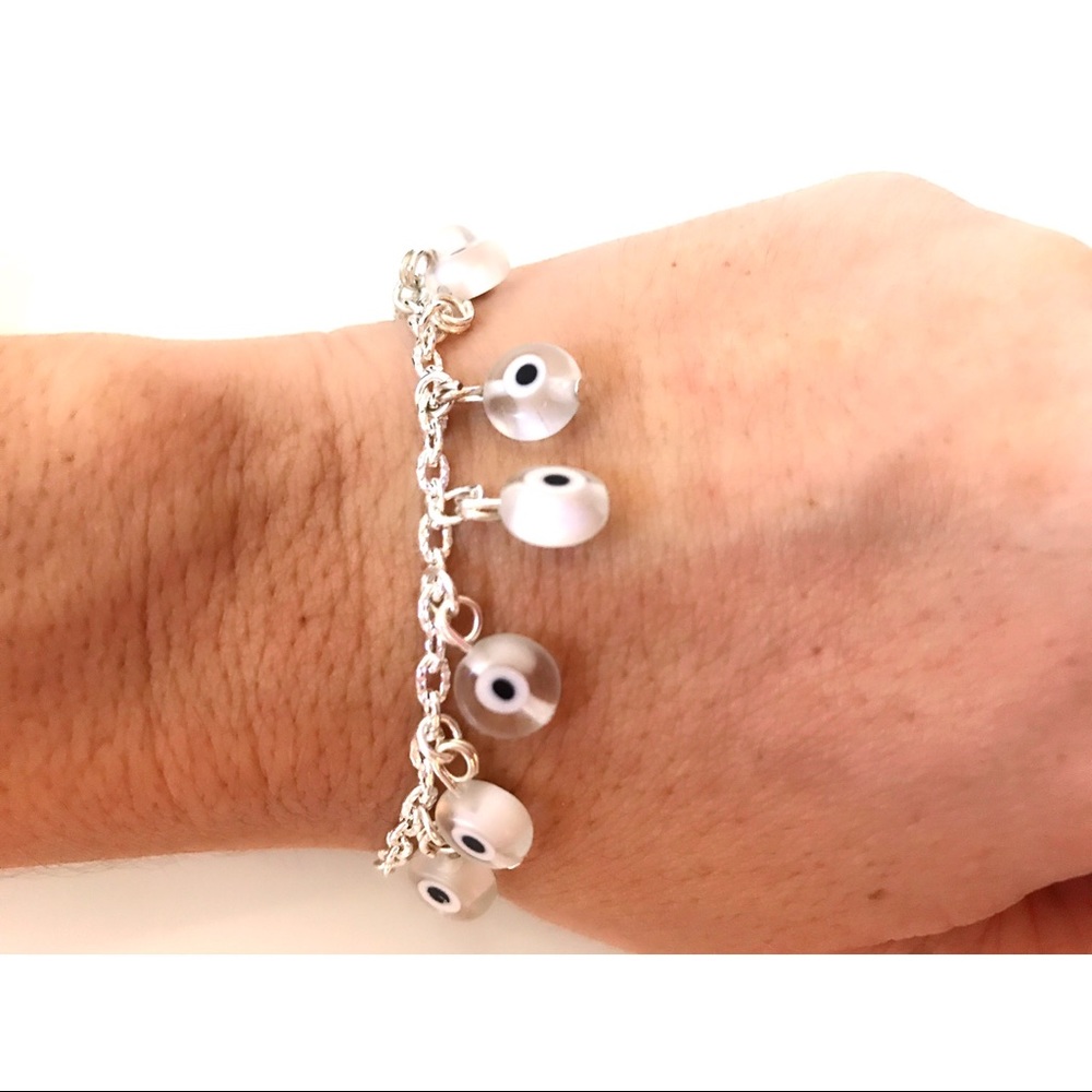 White eye evil bracelet