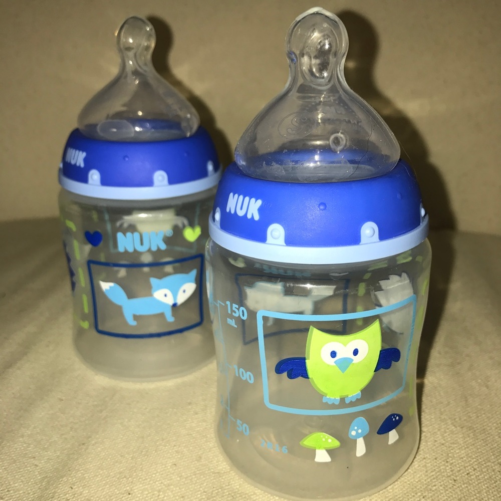 Nuk 5oz baby bottles