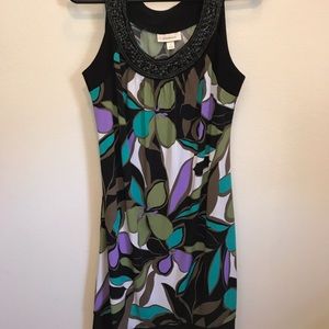 Size 8 Dress Barn short tropical print dress