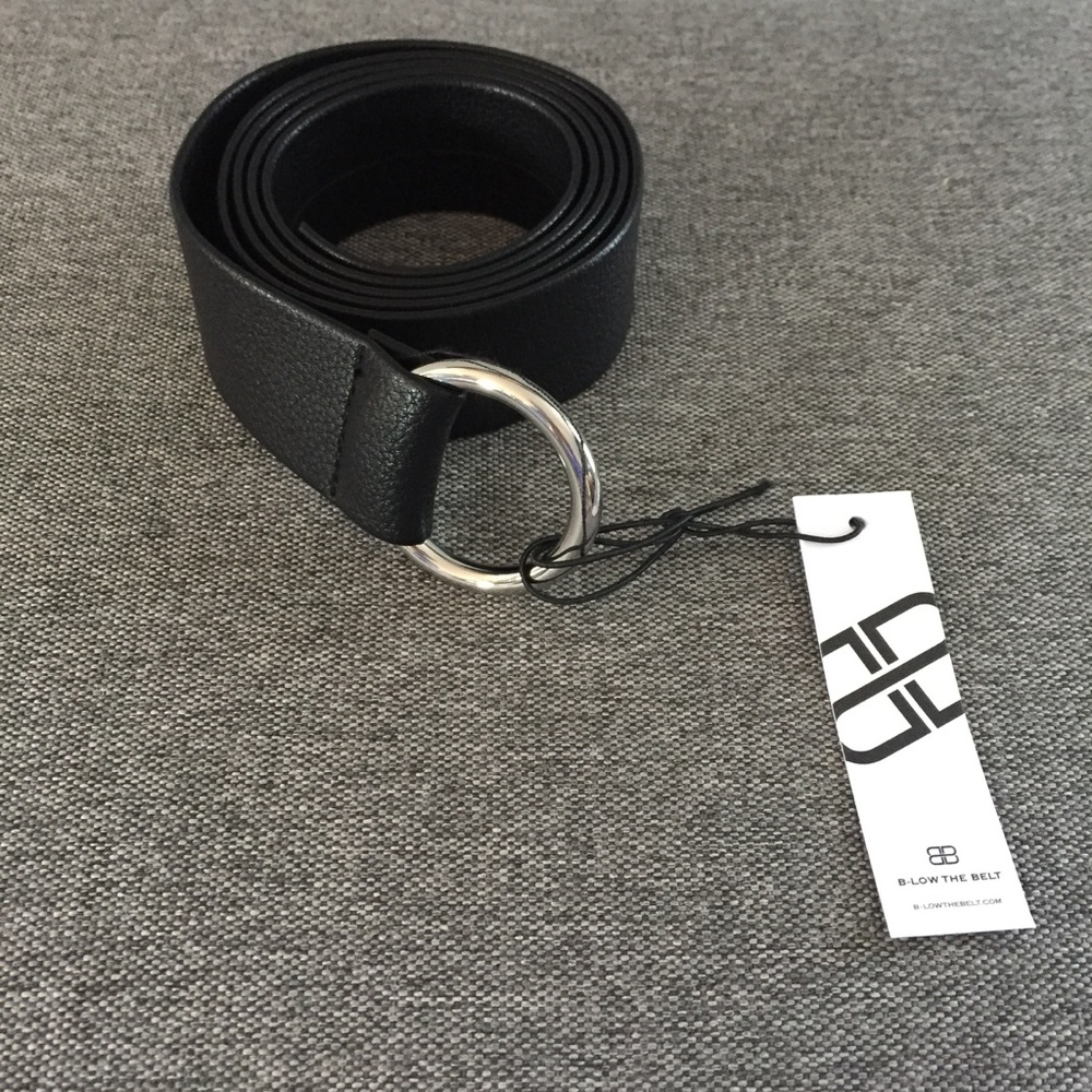 B-Low the Belt Mia Belt in Black with Silver