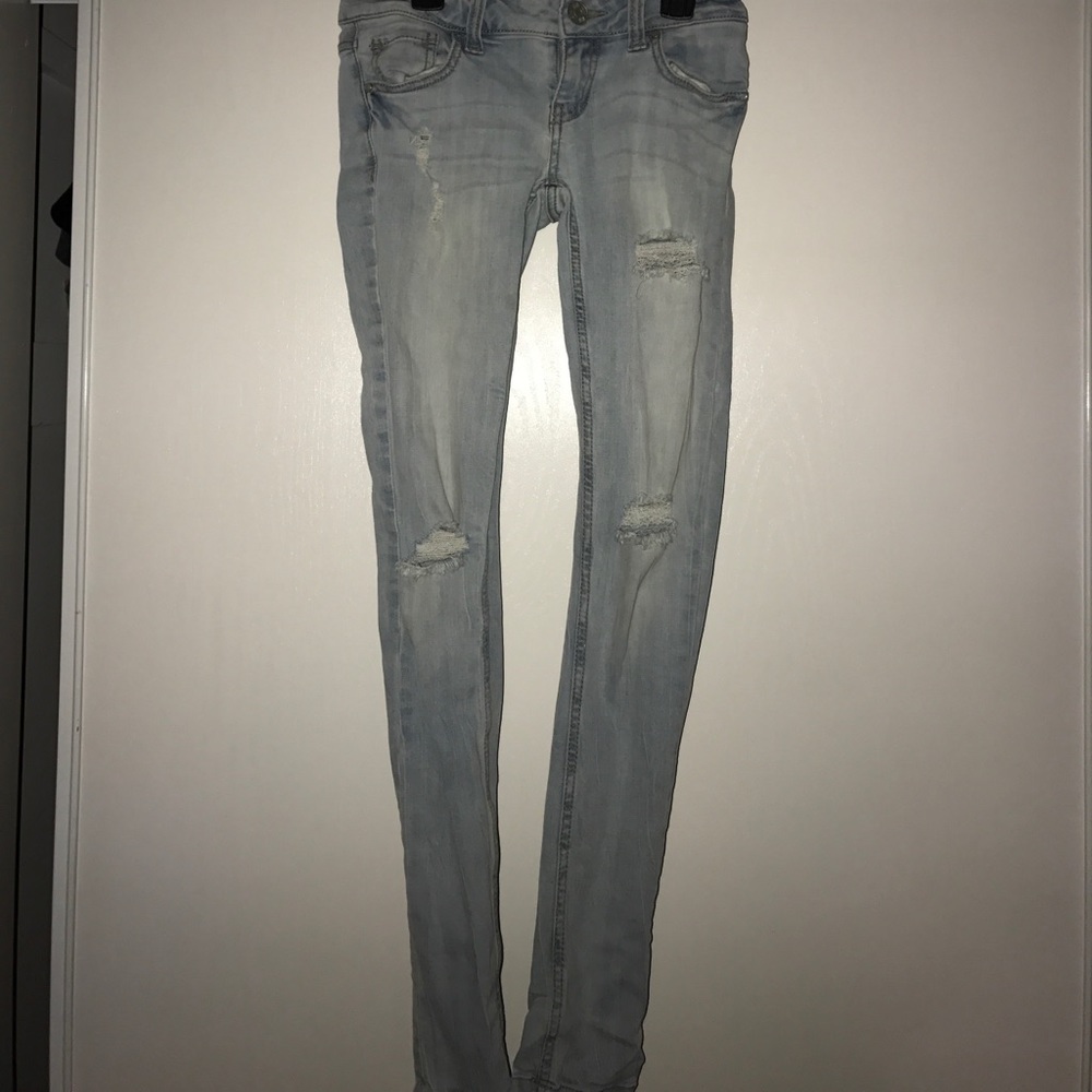 RSQ light wash skinny jeans