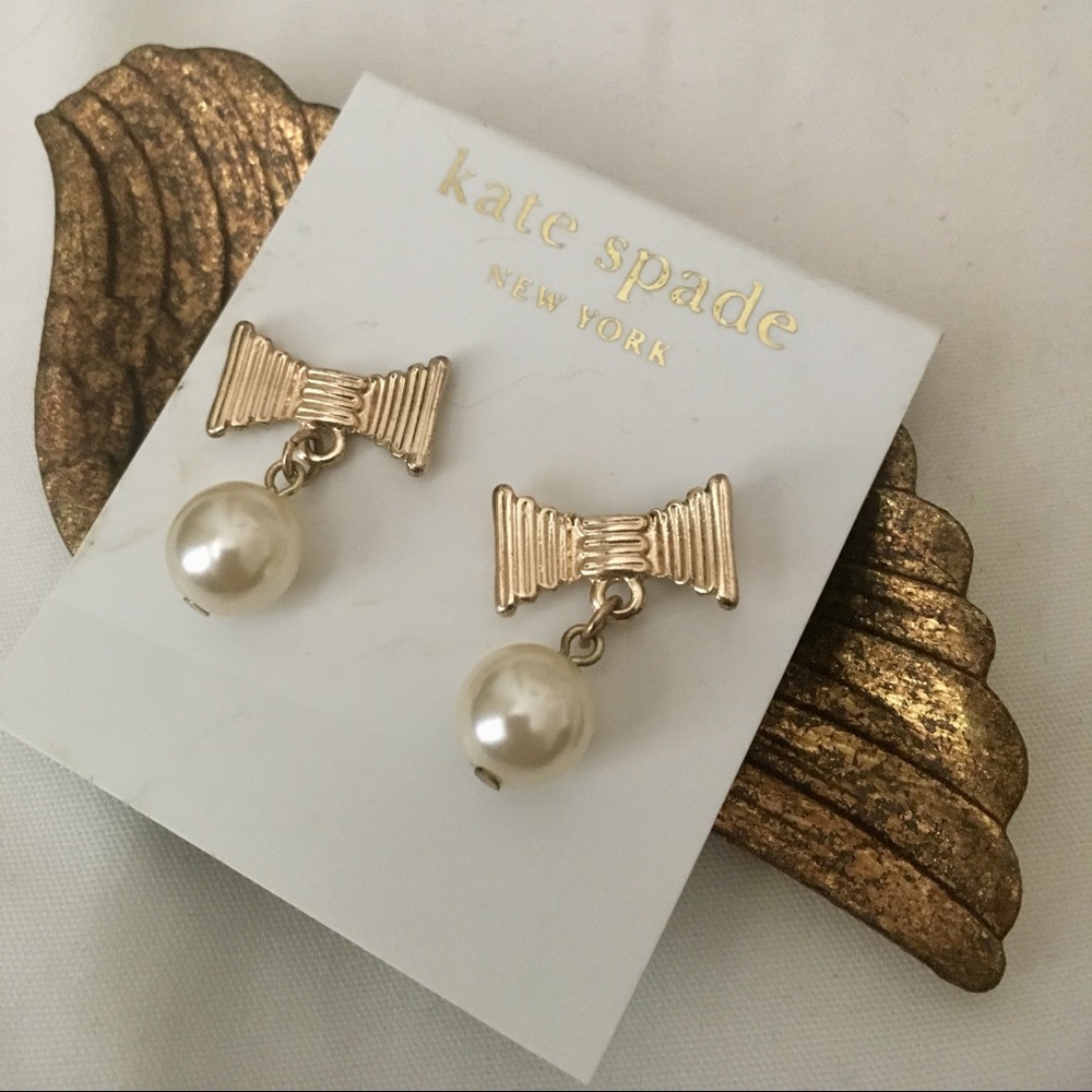 Kate Spade Gold Bow Earrings