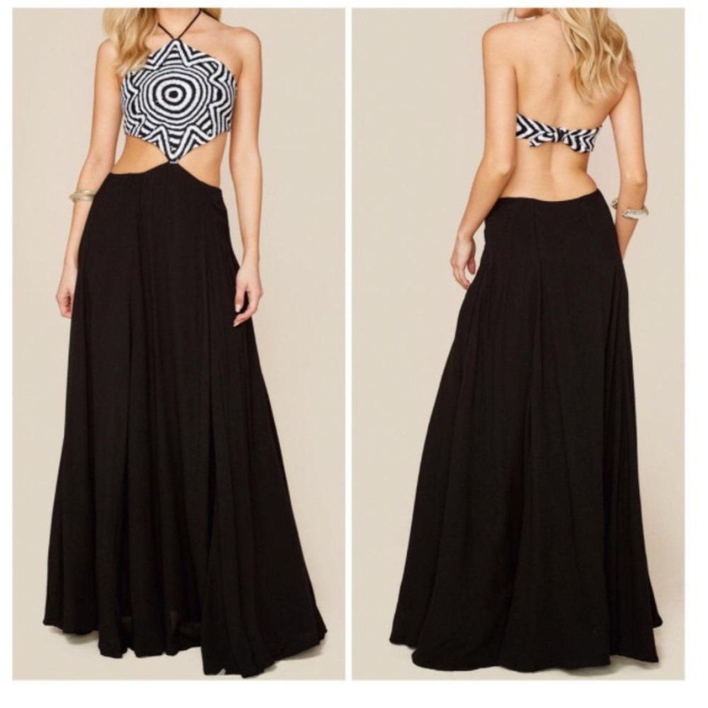 Mara Hoffman Crochet Cut Out Maxi size Small