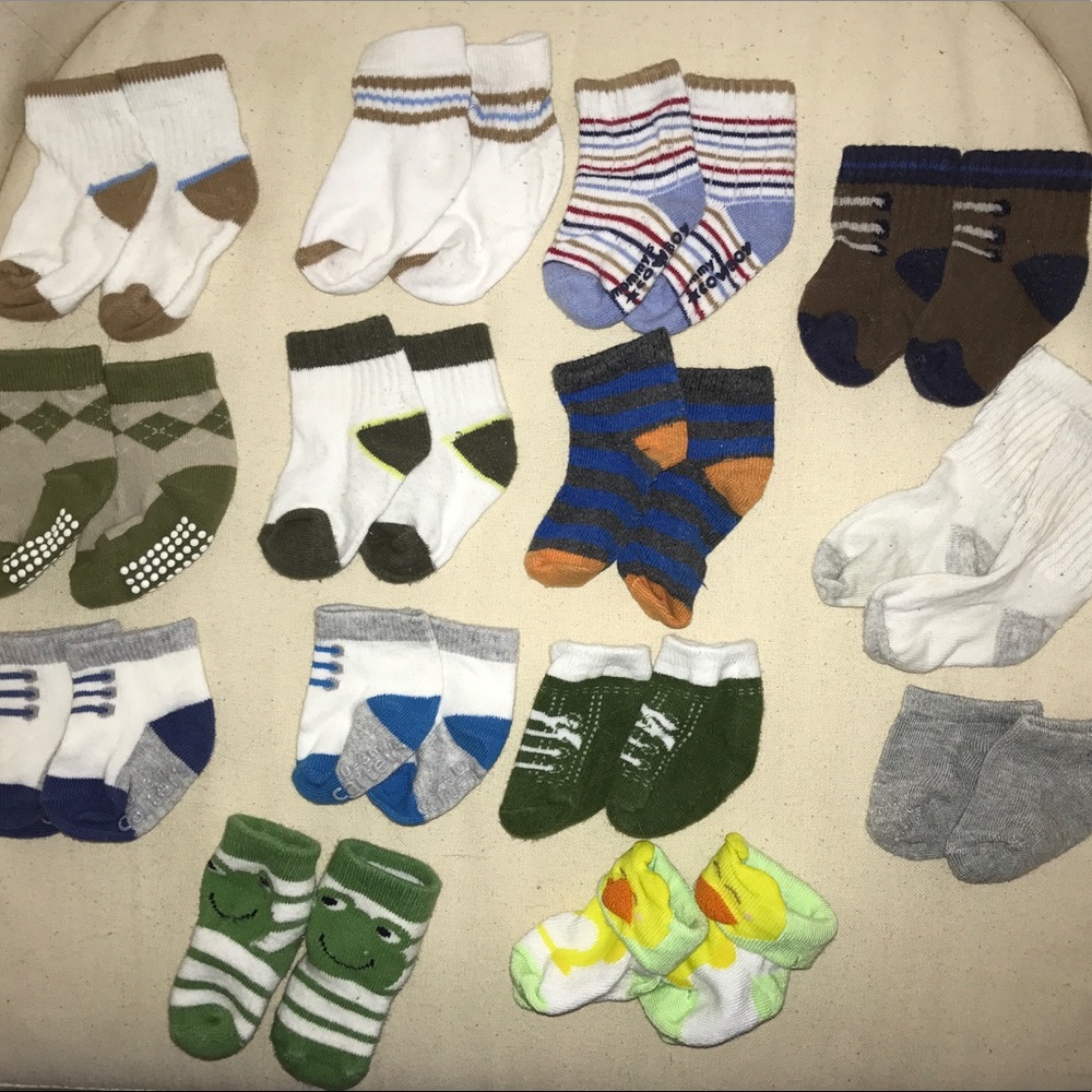 14 pairs of socks
