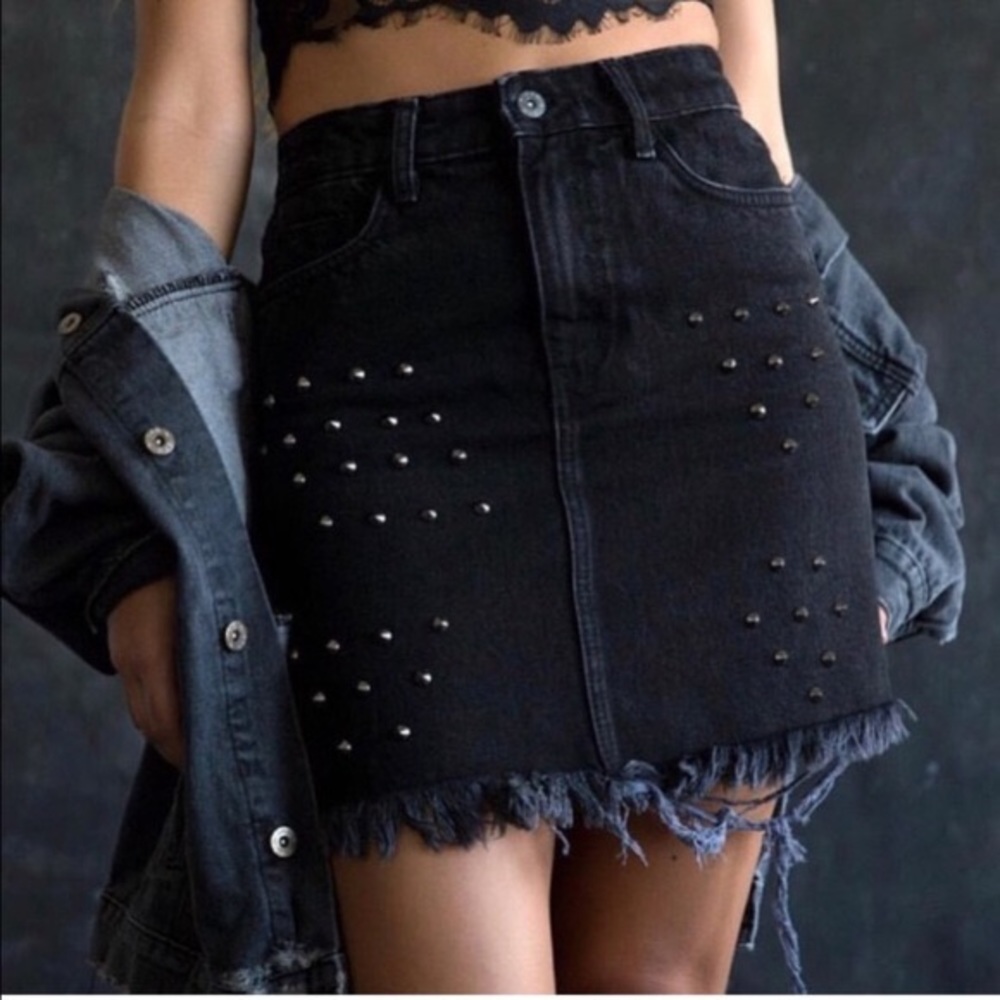 NWT Carmar Denim Skirt