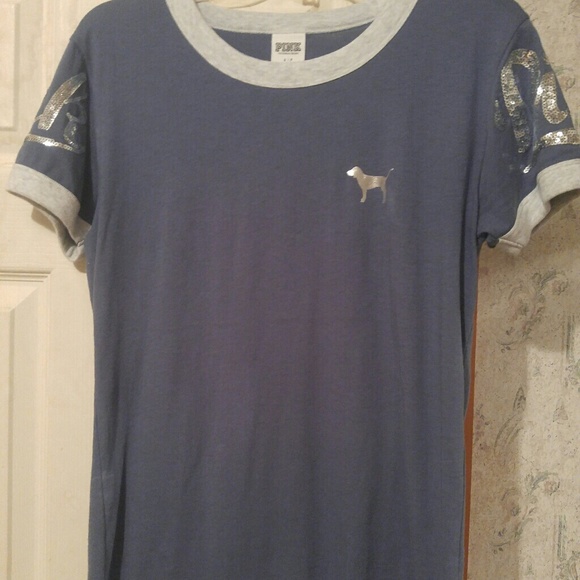 Victoria's Secret PINK Bling Ringer Tee - Picture 1 of 4