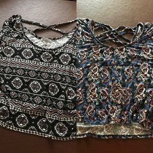 Bundle 2 Charlotte Russe cropped tops