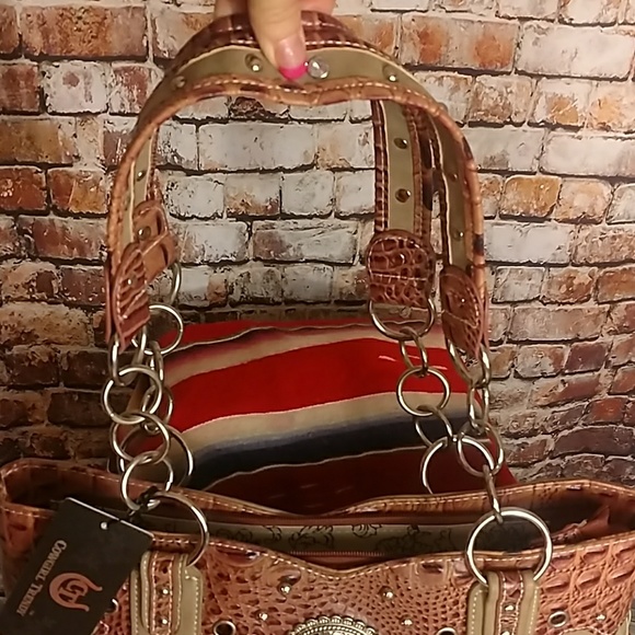 LAST ONE!! Concea Carry Fringe Studs & Bling Purse - Picture 2 of 5