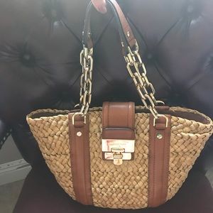 Cute Michael Kors straw purse