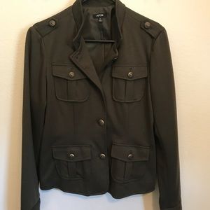 Military inspired blazer jacket