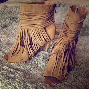 Charlotte Russe Fringe Heels