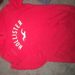 Hollister red hoodie