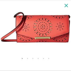 BNWT Ivanka Trump Mara Laser Cut Crossbody Wallet