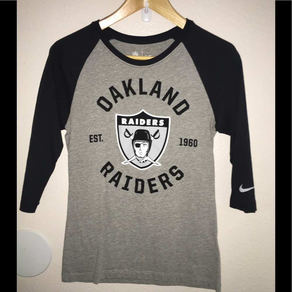 Oakland Raiders baseball tee