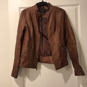 Guess faux leather moto jacket