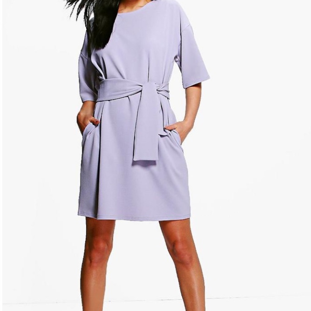 Structured tie dress
