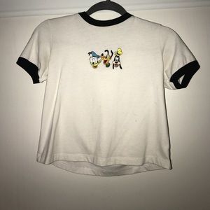 Disney characters cropped shirt!!