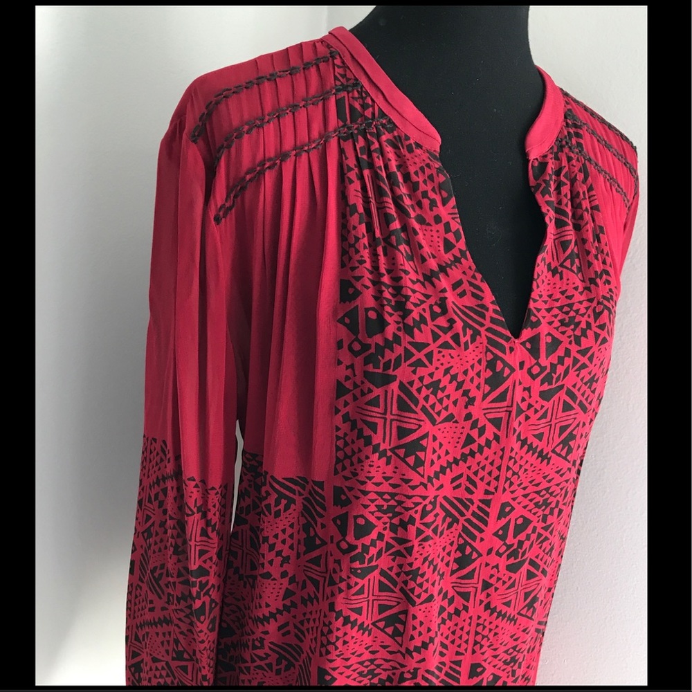 LUCKY BRAND Red & Black Shirt