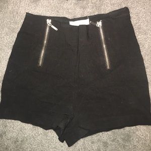 Black high waisted shorts