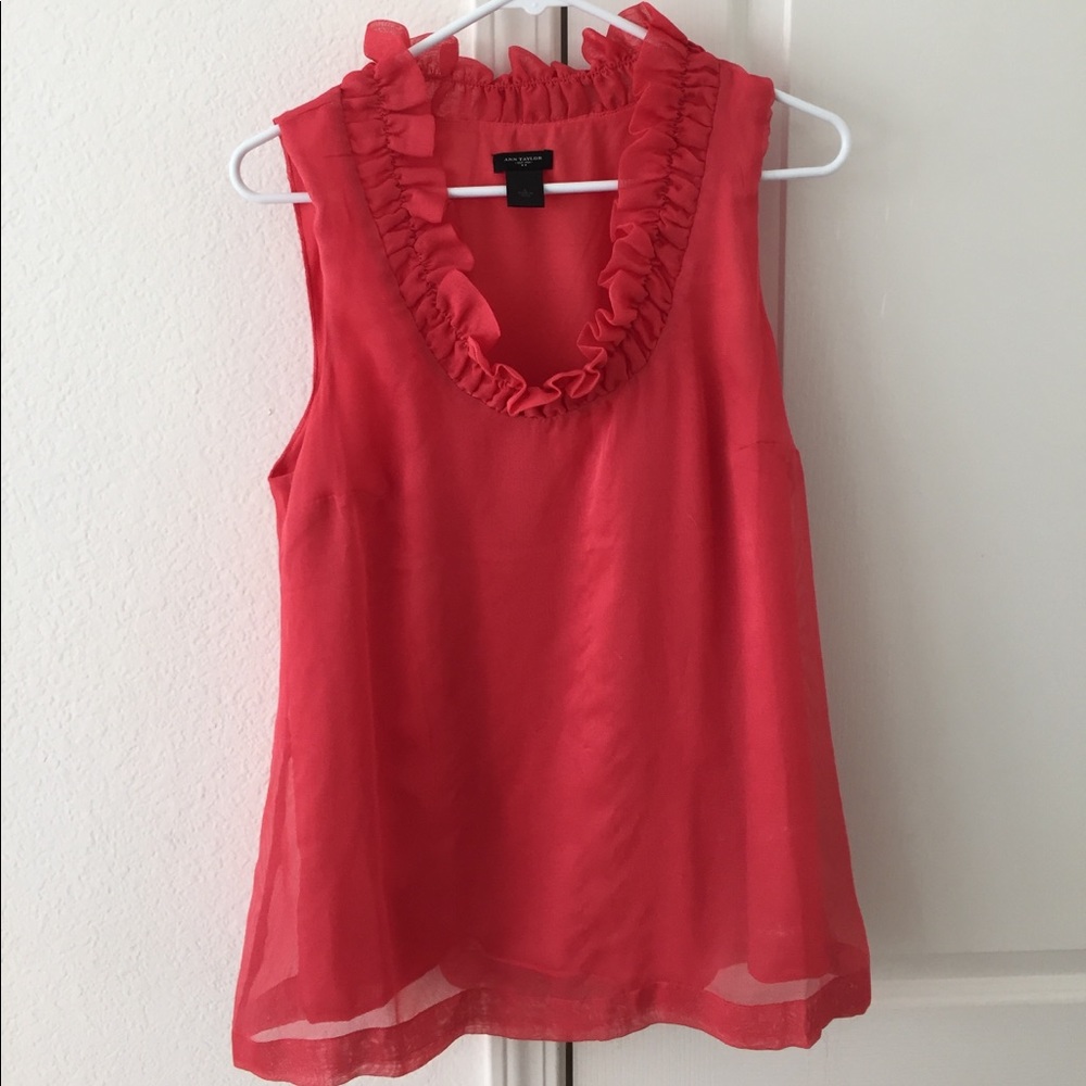 Ann Taylor chiffon top - Picture 1 of 1