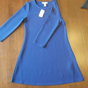 Forever 21 Blue 3/4 sleeve mini dress