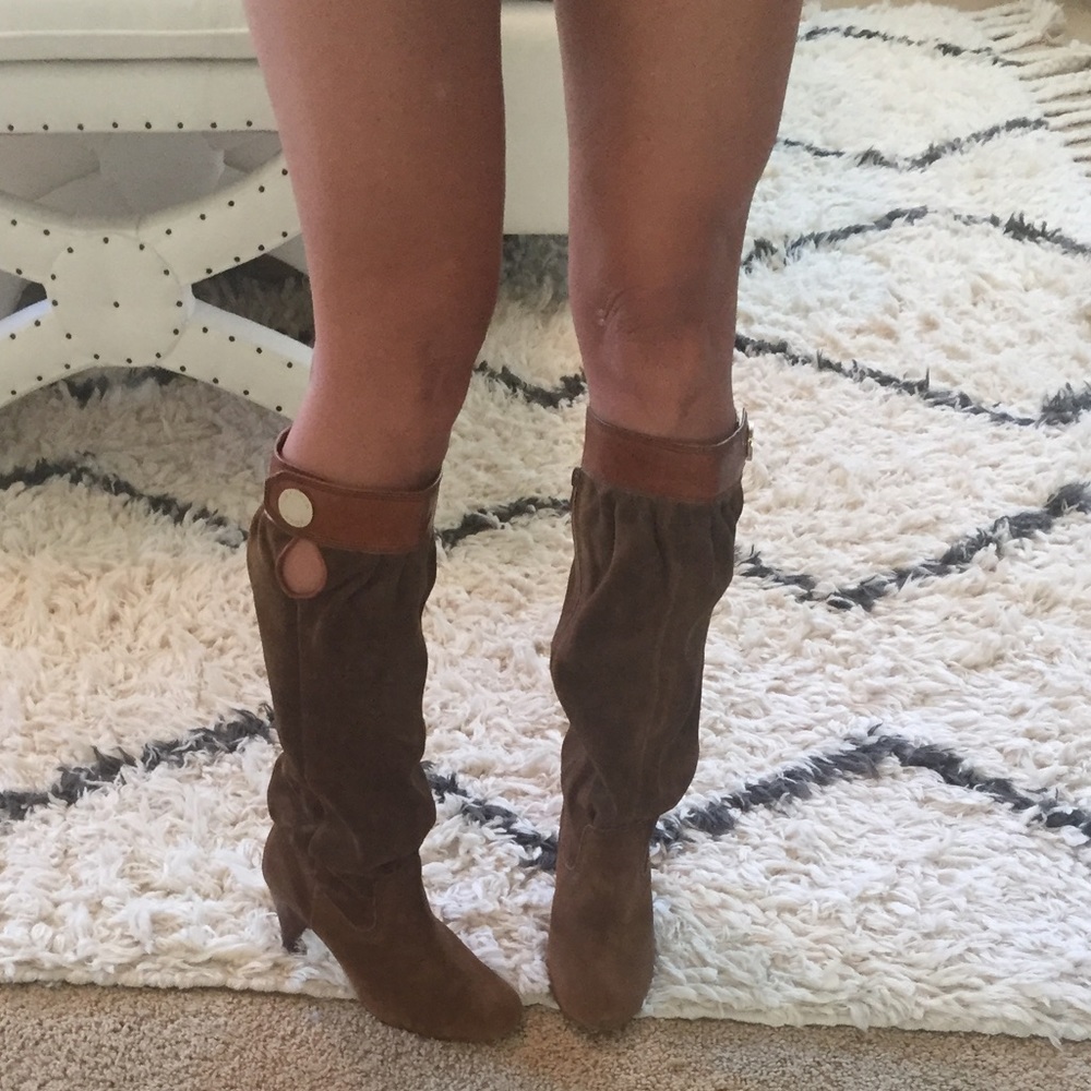 Michael Kors Suede Slouchy Boots