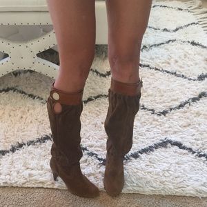 Michael Kors Suede Slouchy Boots